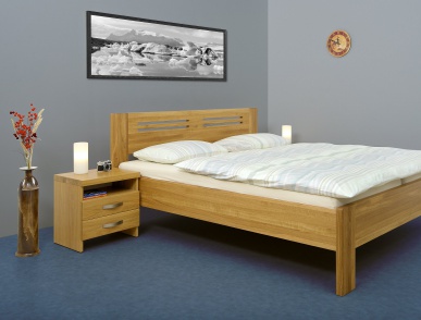 Postel Orion dvojlůžko dub čelo č.5