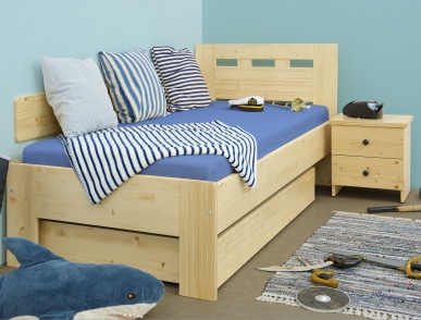 Postel Merkur jednolůžko smrk čelo č.3