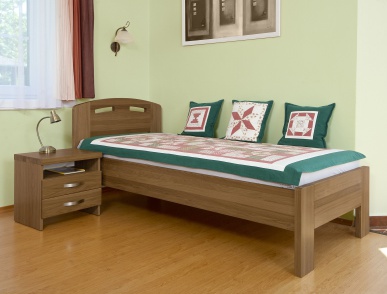 Postel Orion jednolůžko dub čelo č.1 